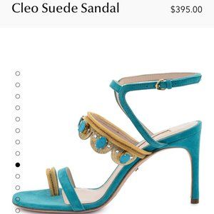 Stunning Kendall Miles Turquoise Cleo Suede Sandal